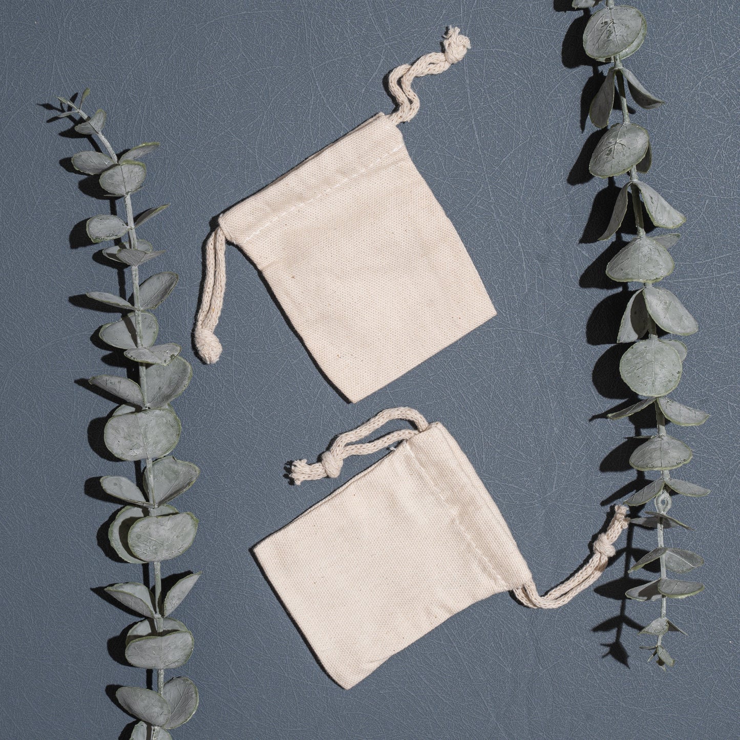 12x18 Inches 100% Organic Canvas Cotton Drawstring Muslin Bags