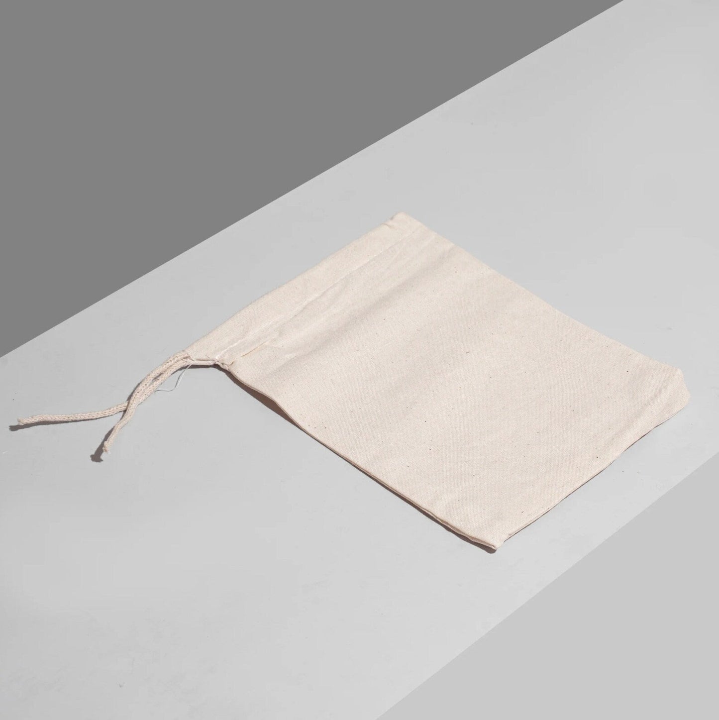 6x10 Inches 100% Organic Cotton Single Drawstring Muslin Bags