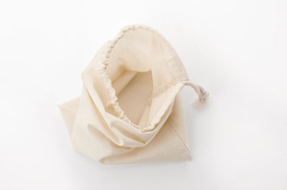 12x16 Inches 100% Organic Cotton Single Drawstring Muslin Bags