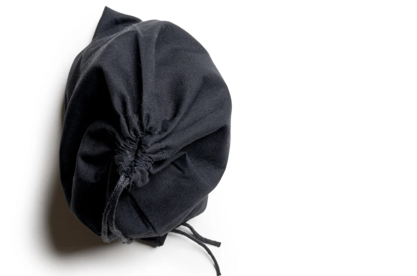 100% Black Cotton Single Drawstring Muslin Bags